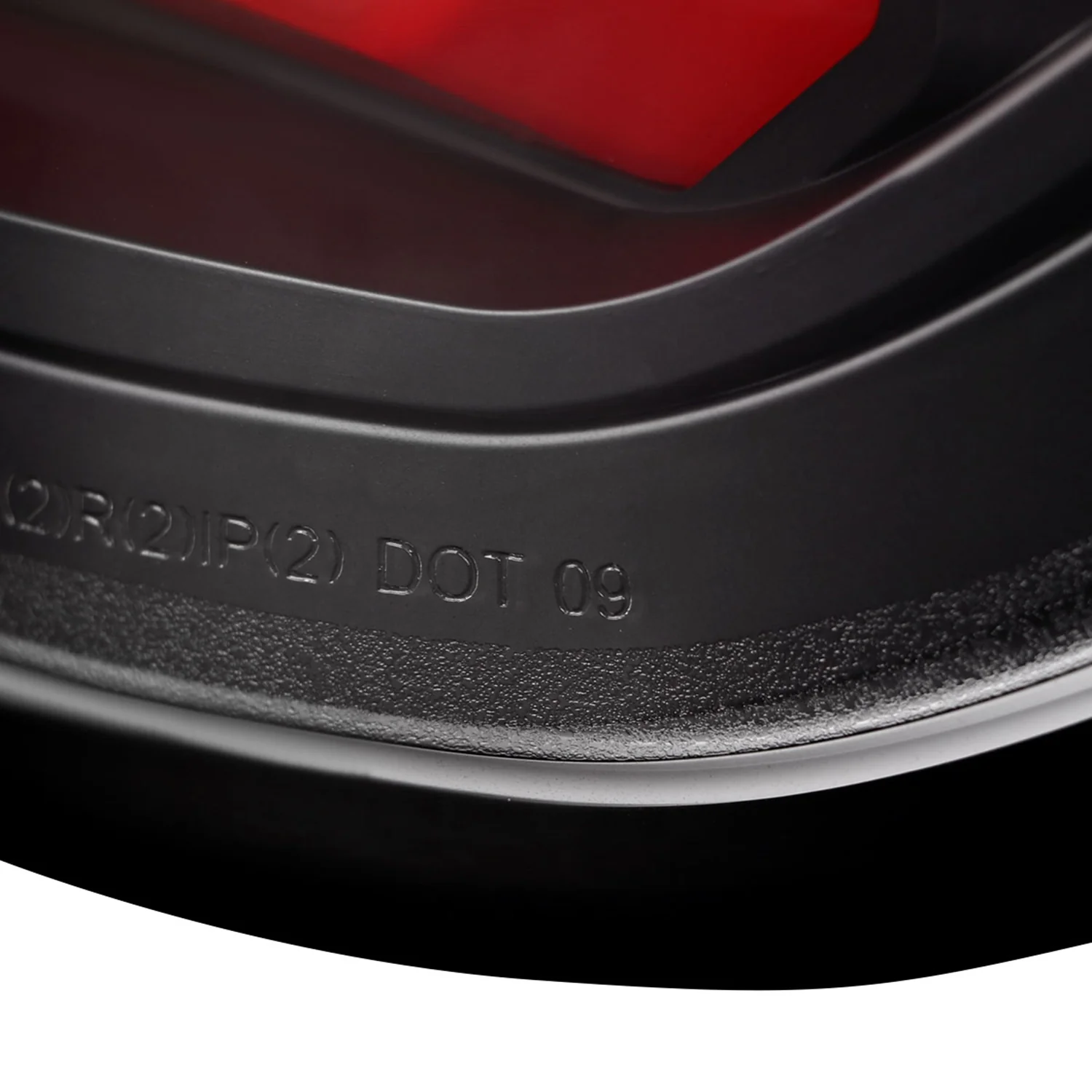 2009-2014 Ford F-150 LED Tail Lights with Red LED Bar Matte Black/Clear Lens - Image 6