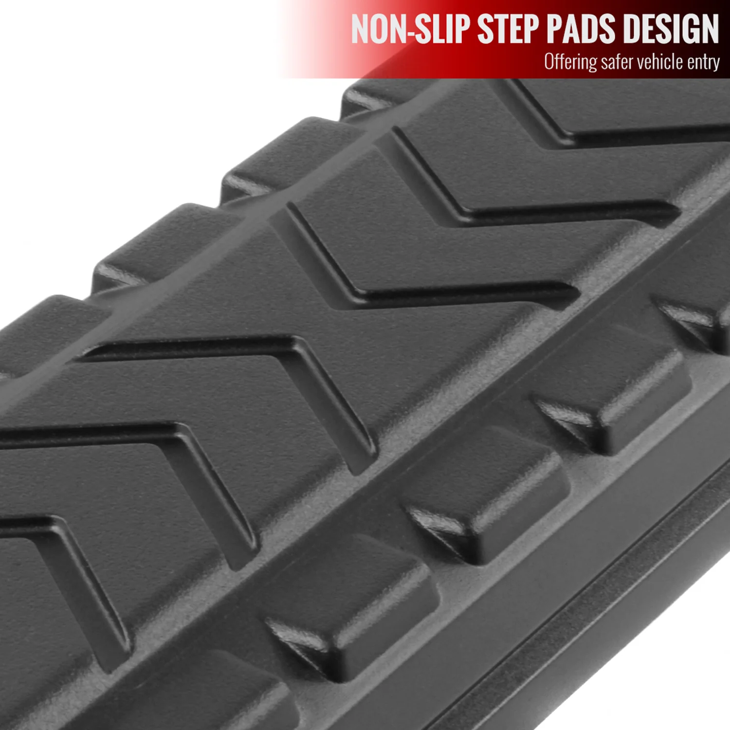 2009-2014 Ford F-150 Super Cab 5" Wide Alu Side Step Nerf Bars Steel Trim - Image 2