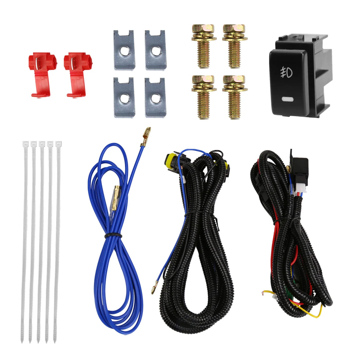 2009-2014 Nissan Maxima H11 Fog Lights Kit Switch & Wiring Harness Chrome - Image 7