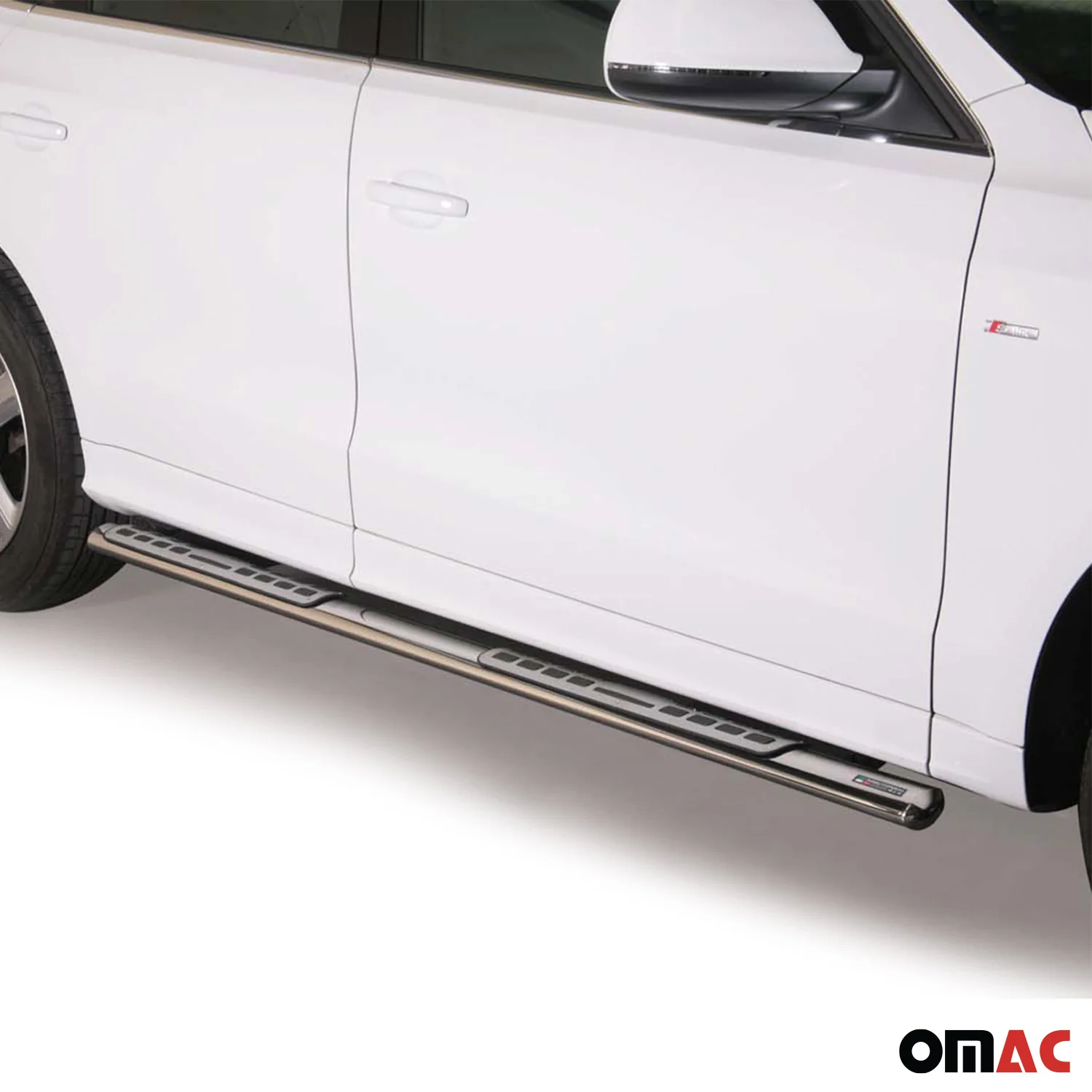 2009-2017 Audi Q5 SQ5 Running Boards Side Steps Silver - Image 2