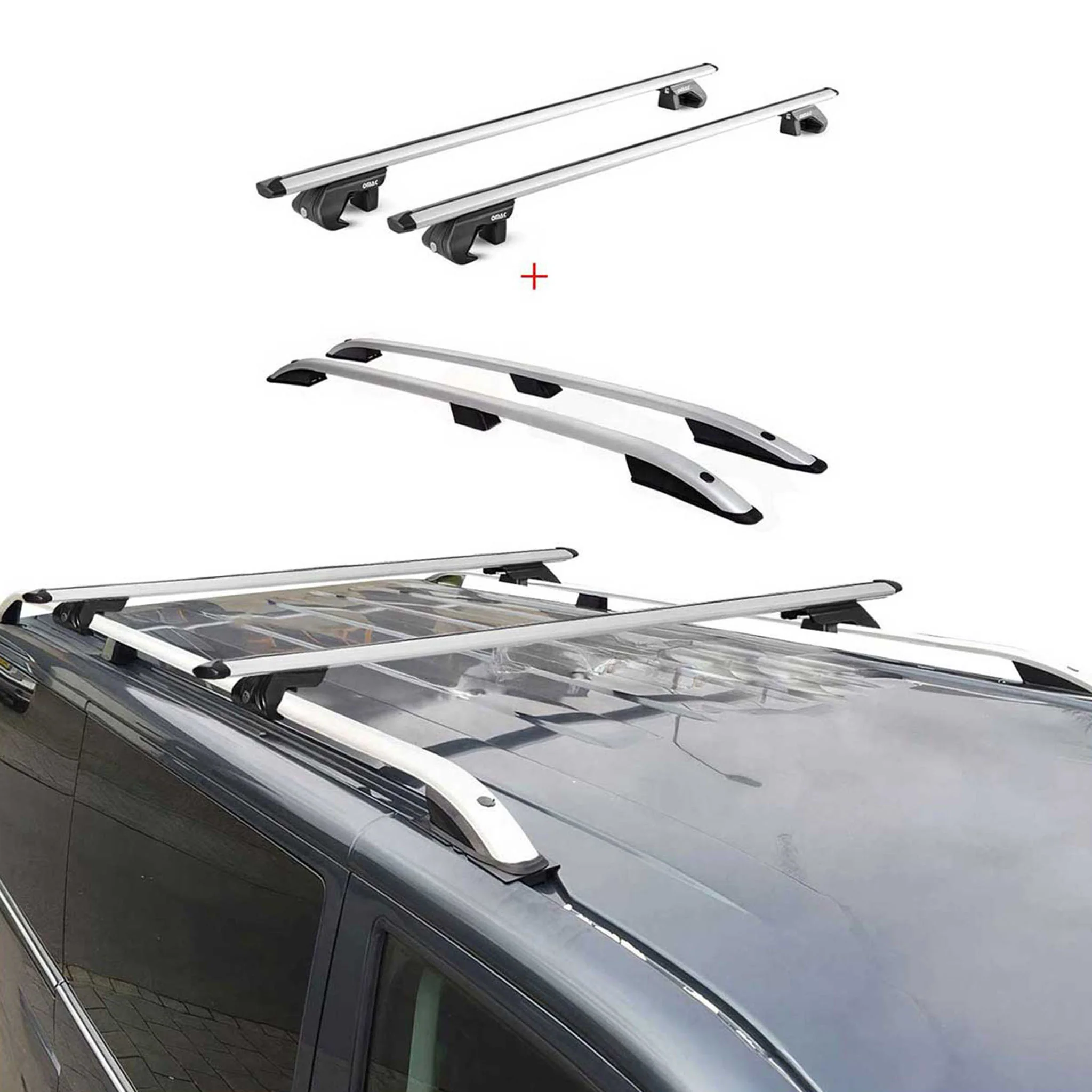 2009-2017 VW Tiguan Roof Racks & Roof Rack Rails Silver - Image 5