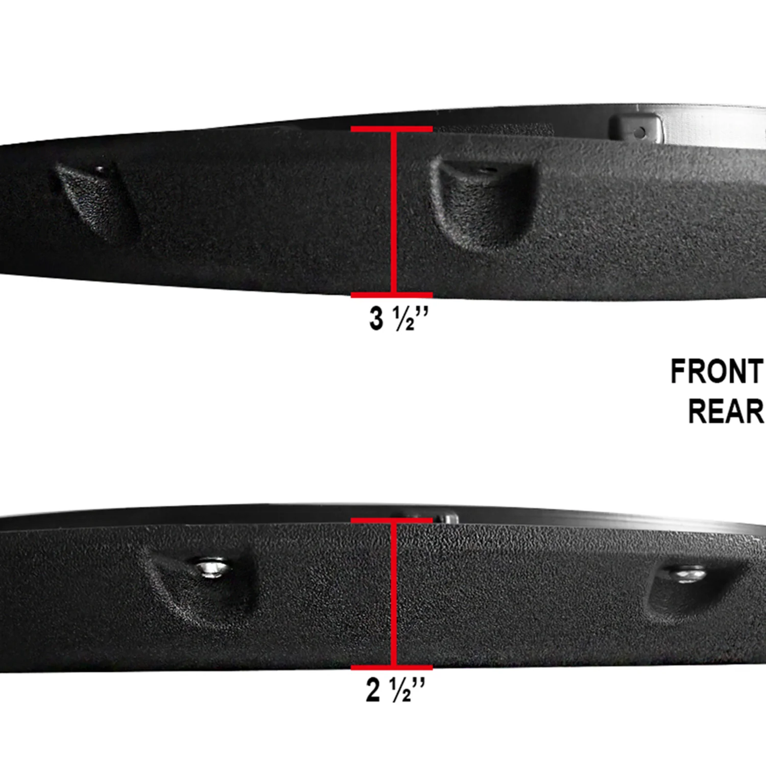 2009-2018 Dodge RAM 1500 / 2019-2021 RAM Classic Textured Rivet Fender Flares - Image 3
