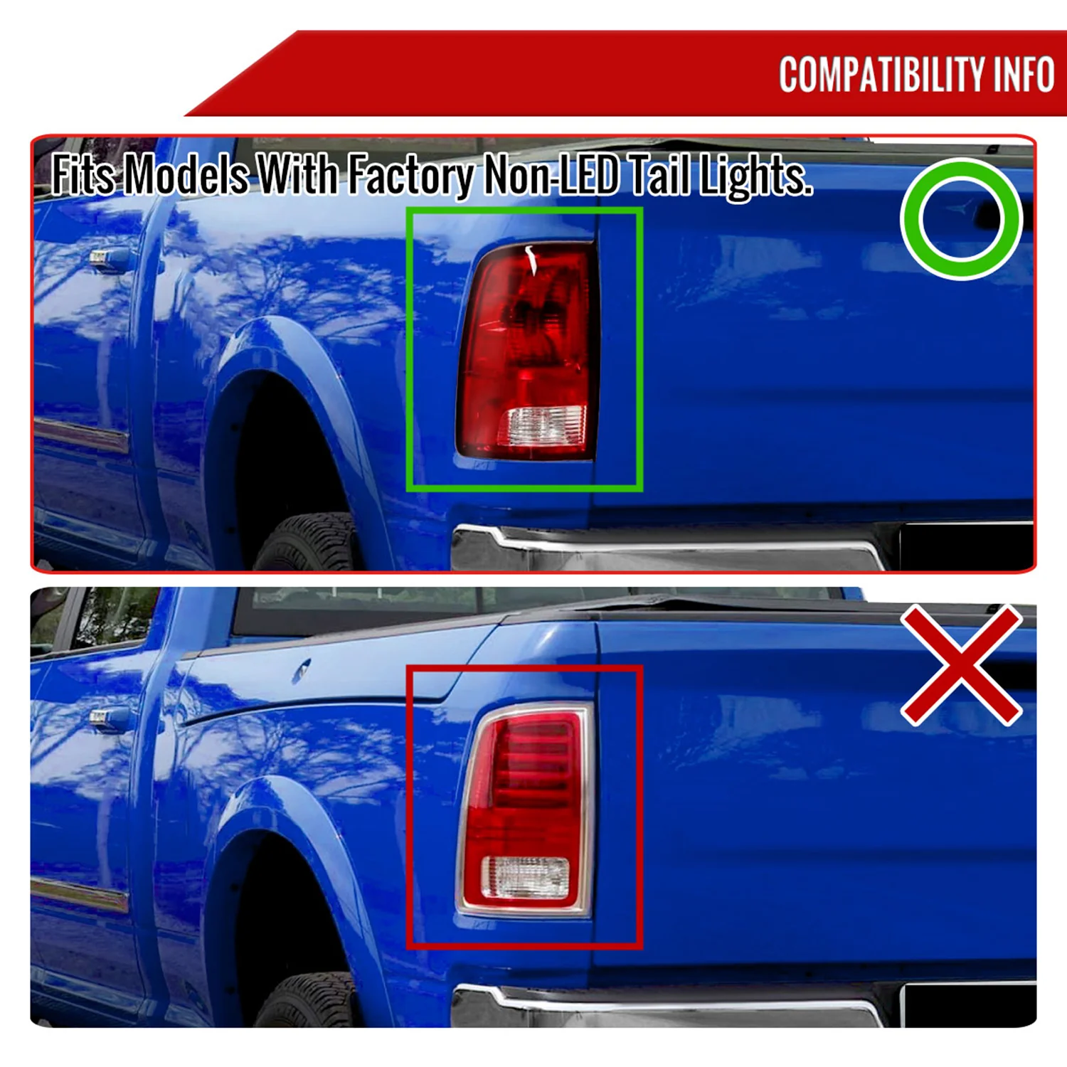 2009-2018 Dodge RAM 1500 2500 3500 LED Bar Tail Lights Chrome/Smoke - Image 7