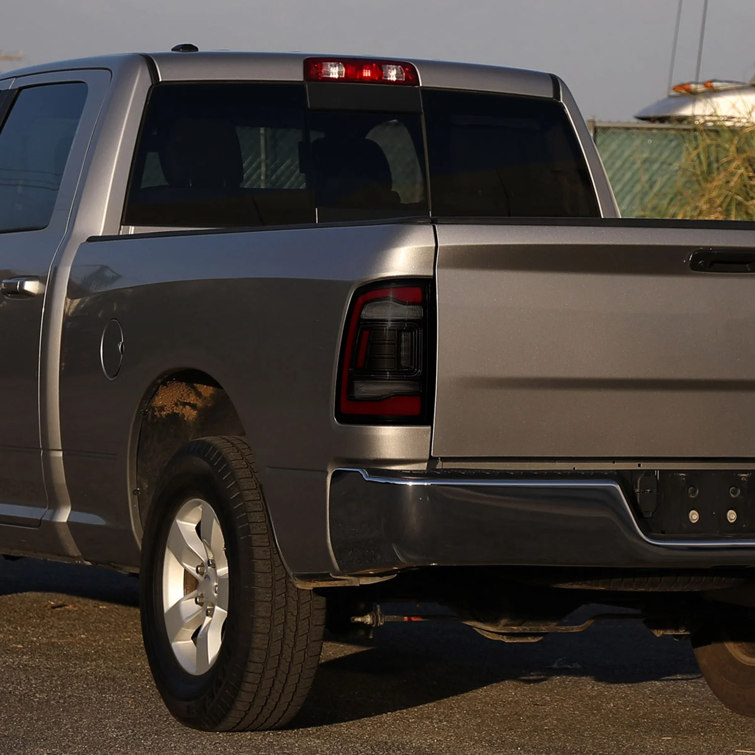 2009-2018 Dodge RAM 1500 2500 3500 Red LED Bar Tail Lights Matt Black/Smoke - Image 8