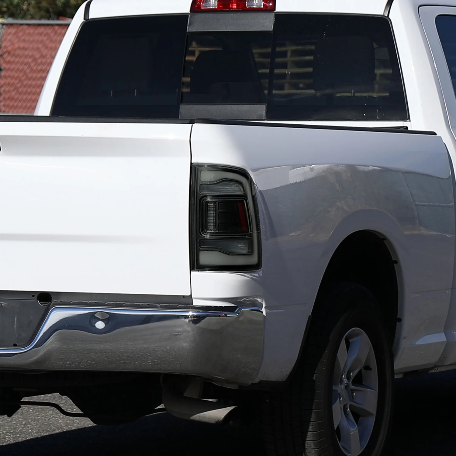 2009-2018 Dodge RAM 1500/ 2500 3500 White LED Bar Tail Lights Black/Smoke - Image 10