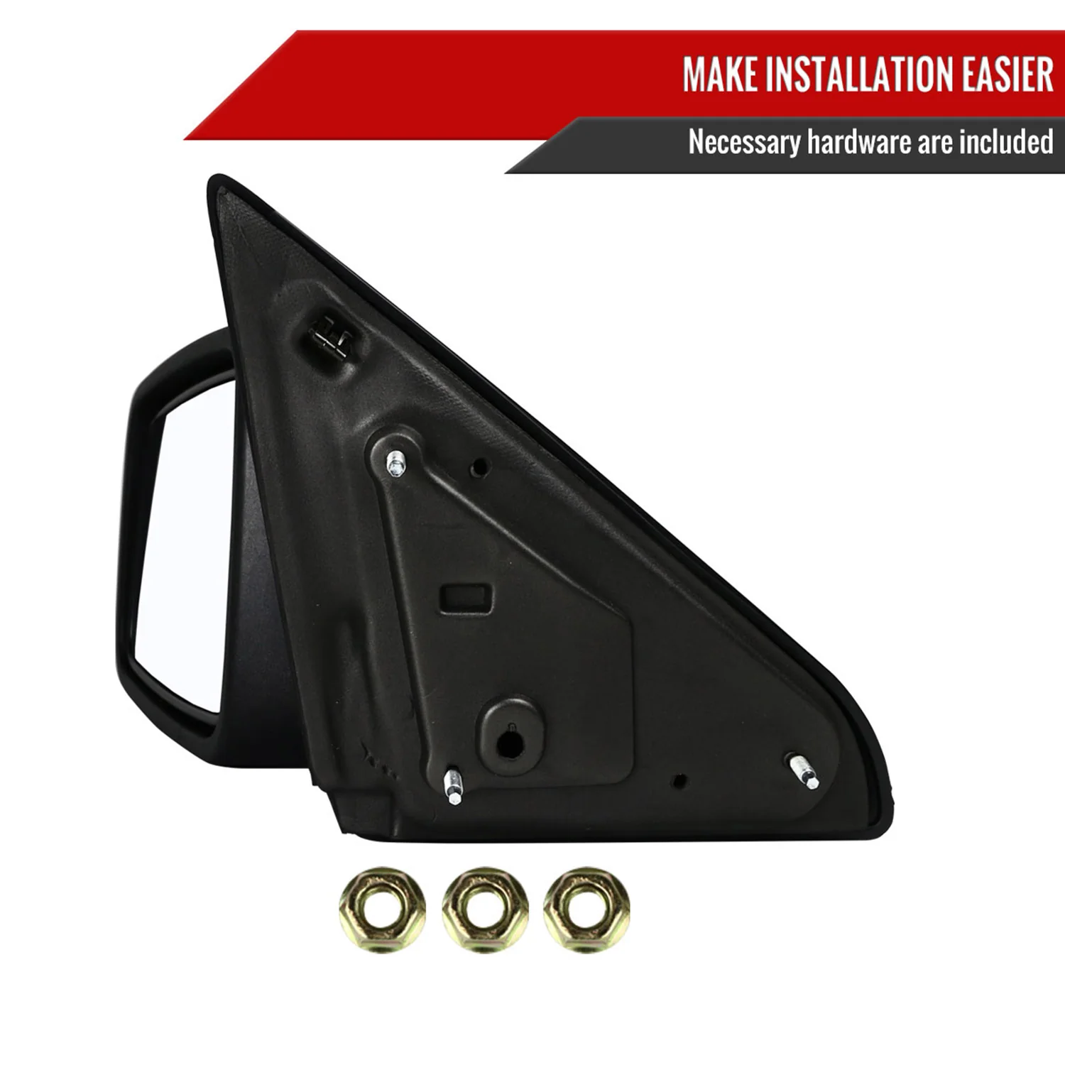 2009-2018 Dodge RAM 1500 /RAM 1500 Classic Black Manual Side Mirror Driver - Image 8