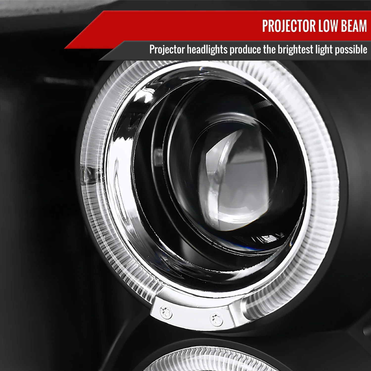 2009-2018 Dodge RAM 1500 / RAM 2500 3500 Dual Halo Headlights Matte Black - Image 3