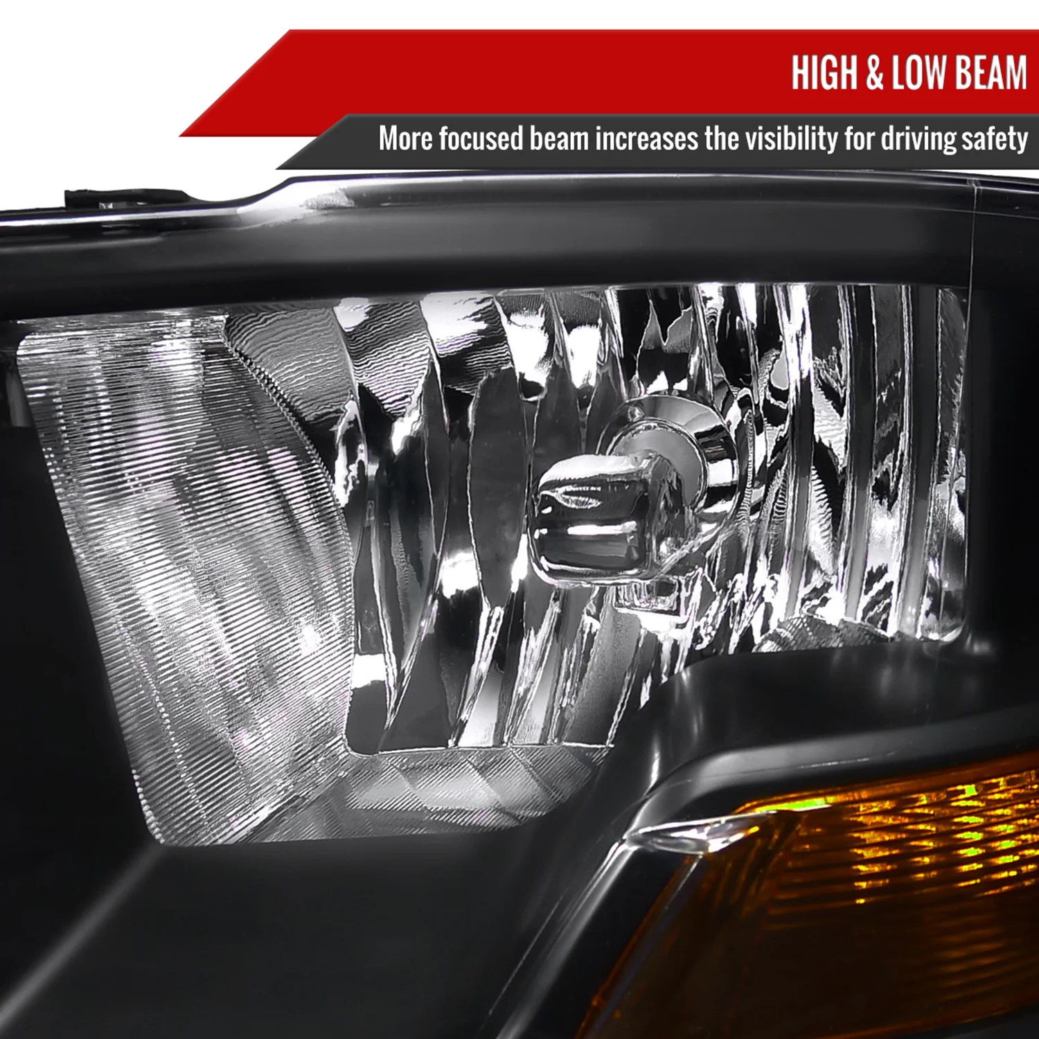 2009-2018 Dodge RAM 1500 / RAM 2500 3500 Factory Dual Headlights Black - Image 3