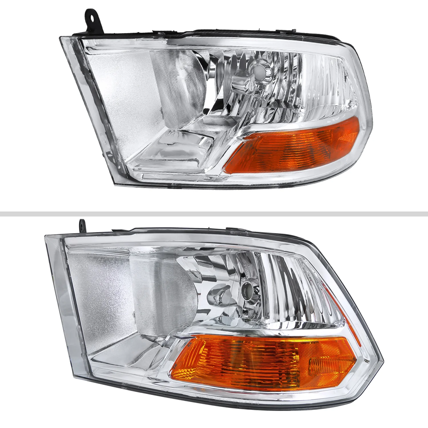 2009-2018 Dodge RAM 1500 / RAM 2500 3500 Factory Dual Headlights Chrome - Image 2