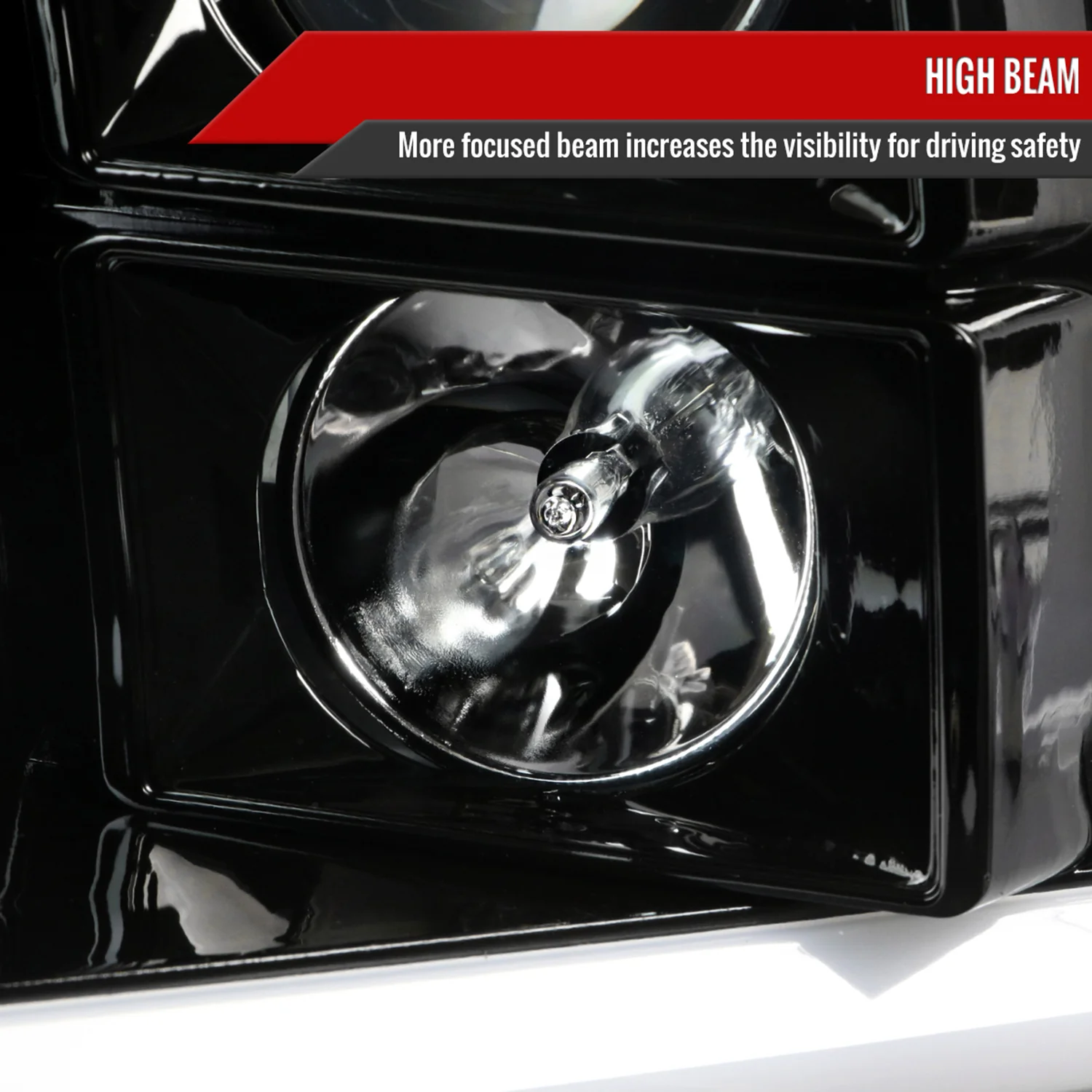 2009-2018 Dodge RAM 1500 / RAM 2500 3500 LED C-Bar Headlights Jet Black - Image 4