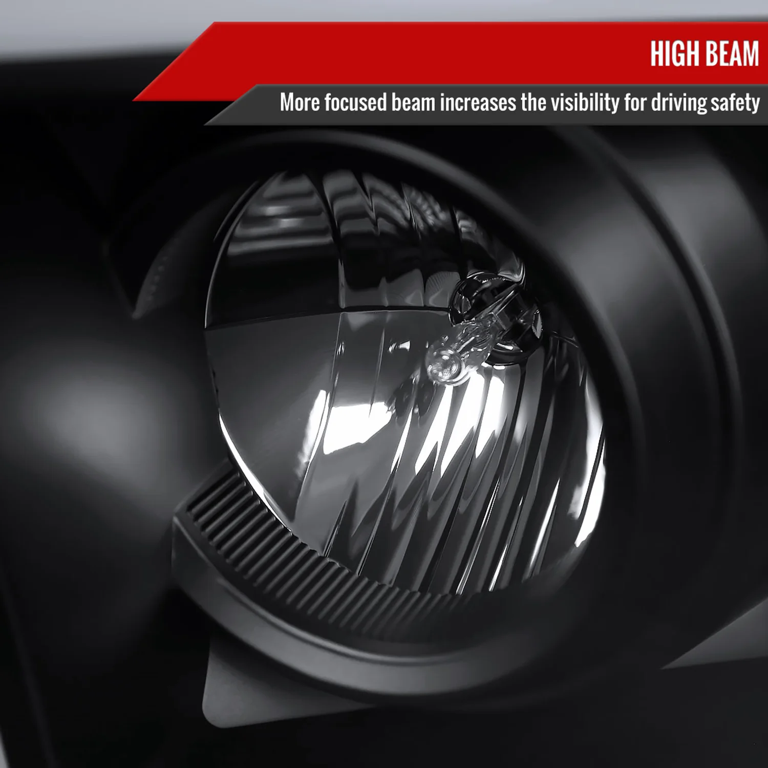 2009-2018 Dodge RAM 1500 / RAM 2500 3500 LED C-Bar Headlights Matte Black - Image 4