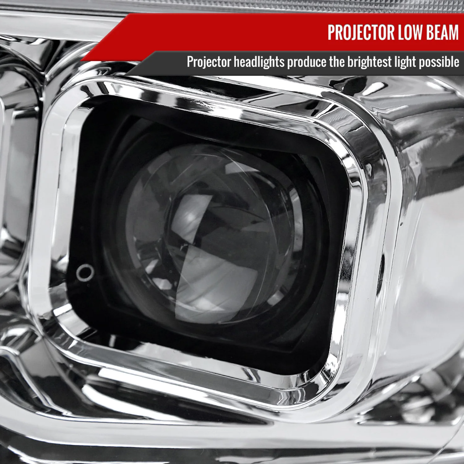 2009-2018 Dodge RAM 1500 / RAM 2500 3500 Switchback Headlights Chrome - Image 4