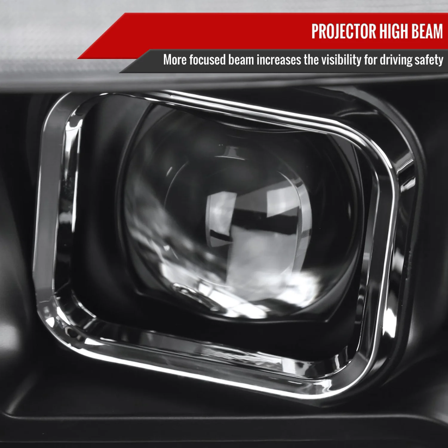 2009-2018 Dodge RAM 1500 / RAM 2500 3500 Switchback Headlights Matte Black - Image 5