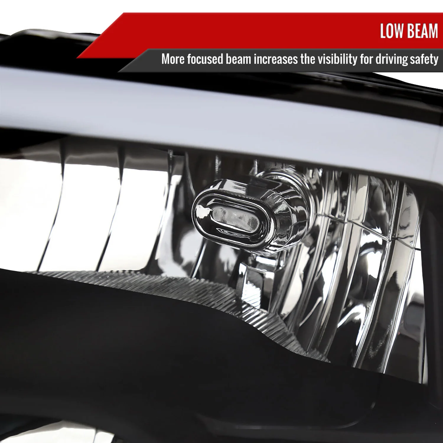 2009-2019 Dodge RAM 1500 2500 3500 LED Factory Headlights Amber Black - Image 3