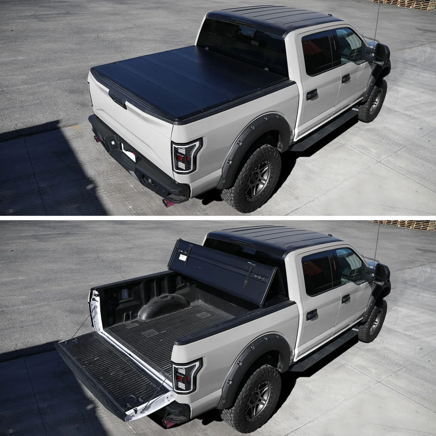 2009-2021 Dodge RAM 1500 / RAM 2500 3500 5'8" Hard Quad-Fold Tonneau Cover - Image 8