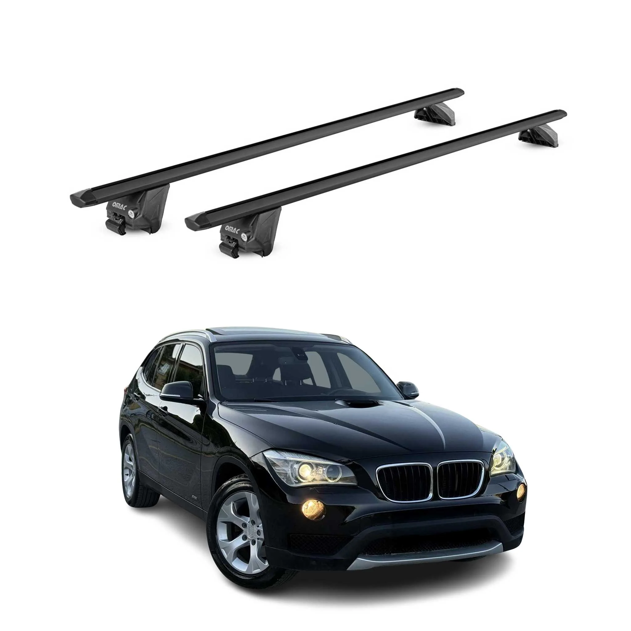 2009-2022 BMW X1 E84 F48 Roof Rack Cross Bars Black