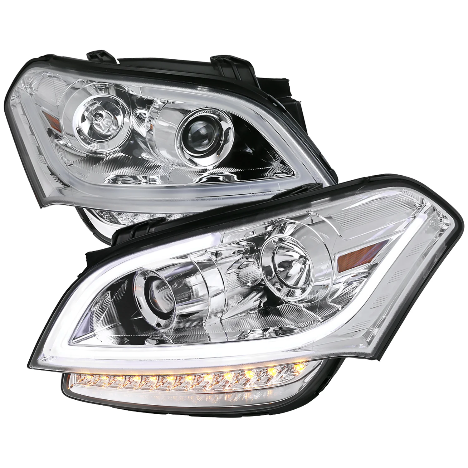 2010-2011 Kia Soul Projector Headlights LED Light Bar&LED Signal Lights Chrome