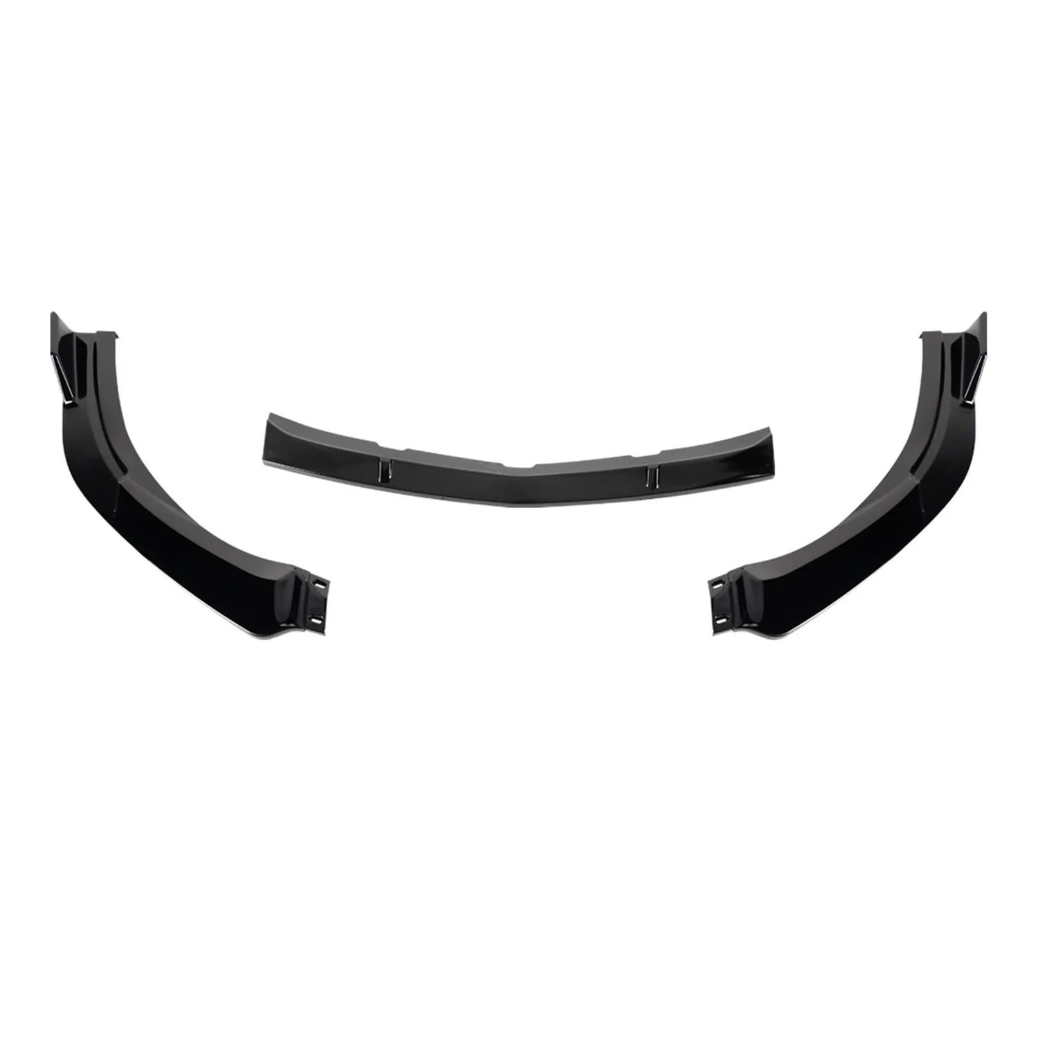 2010-2011 Mazda 3 S-Sport Glossy Black 3Pcs Front Bumper Lip Splitter Kit - Image 7