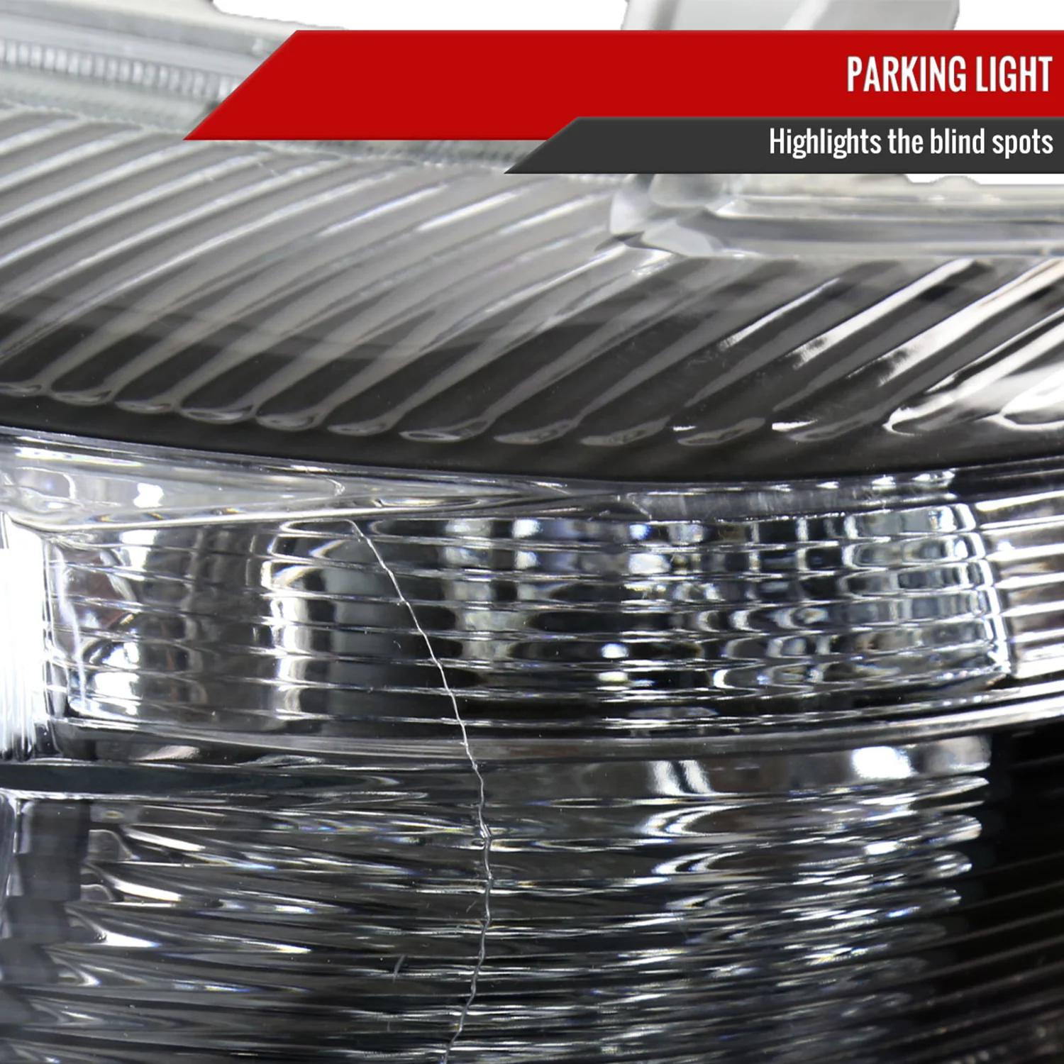 2010-2011 Toyota Camry Projector Headlights Amber Reflectors Matt Black/Clear - Image 6