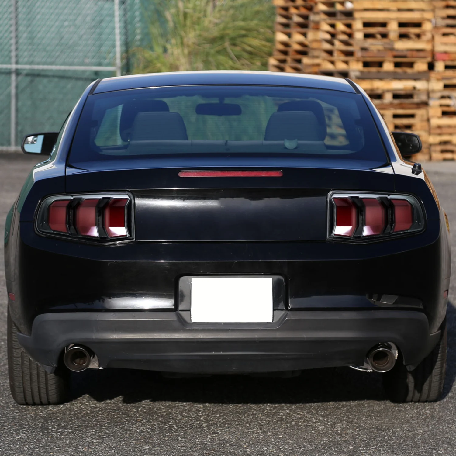 2010-2012 Ford Mustang Sequential LED Tail Lights Jet Black/Clear Lens - Image 9