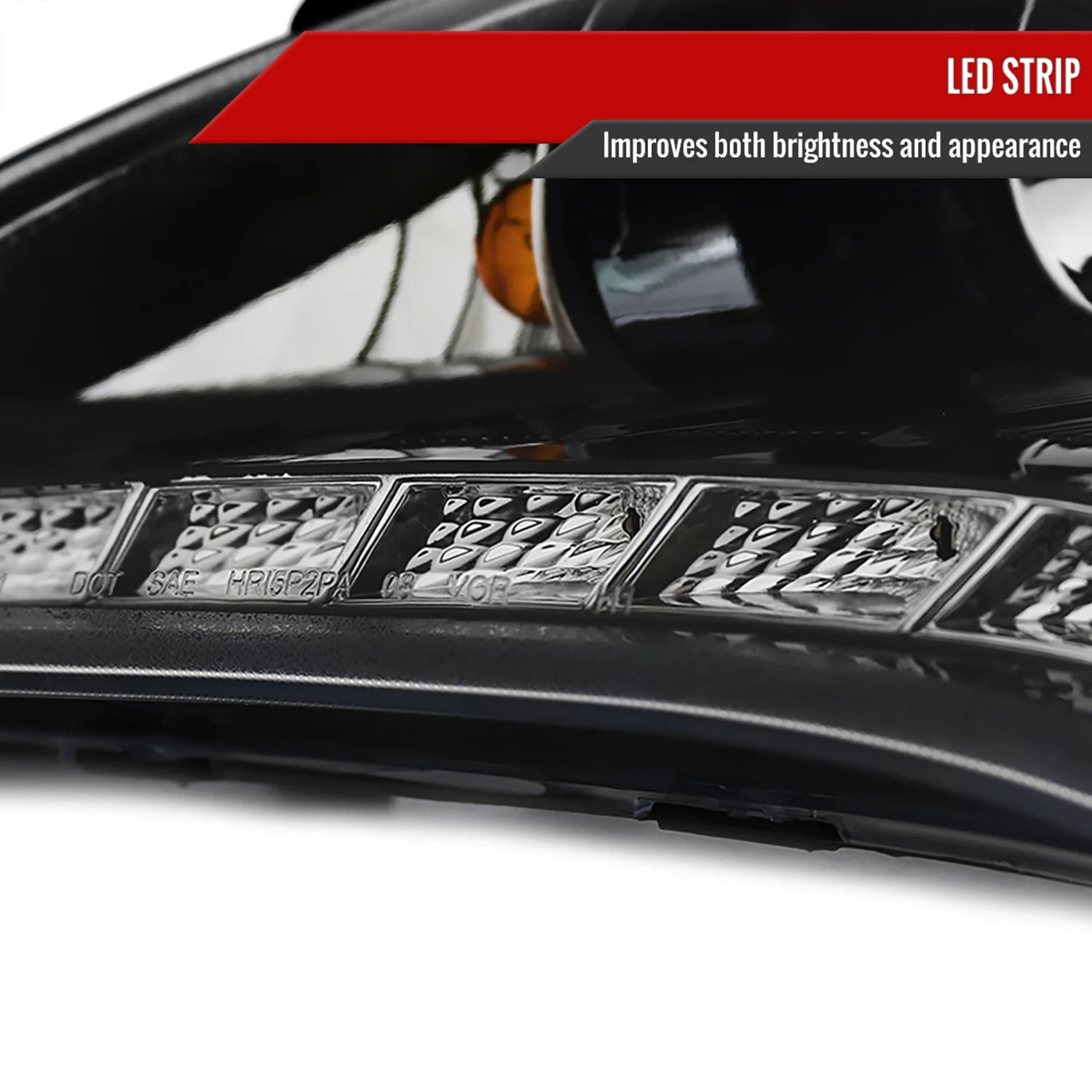 2010-2012 Hyundai Genesis Coupe Projector Headlights SMD LED Light Jet Black - Image 6