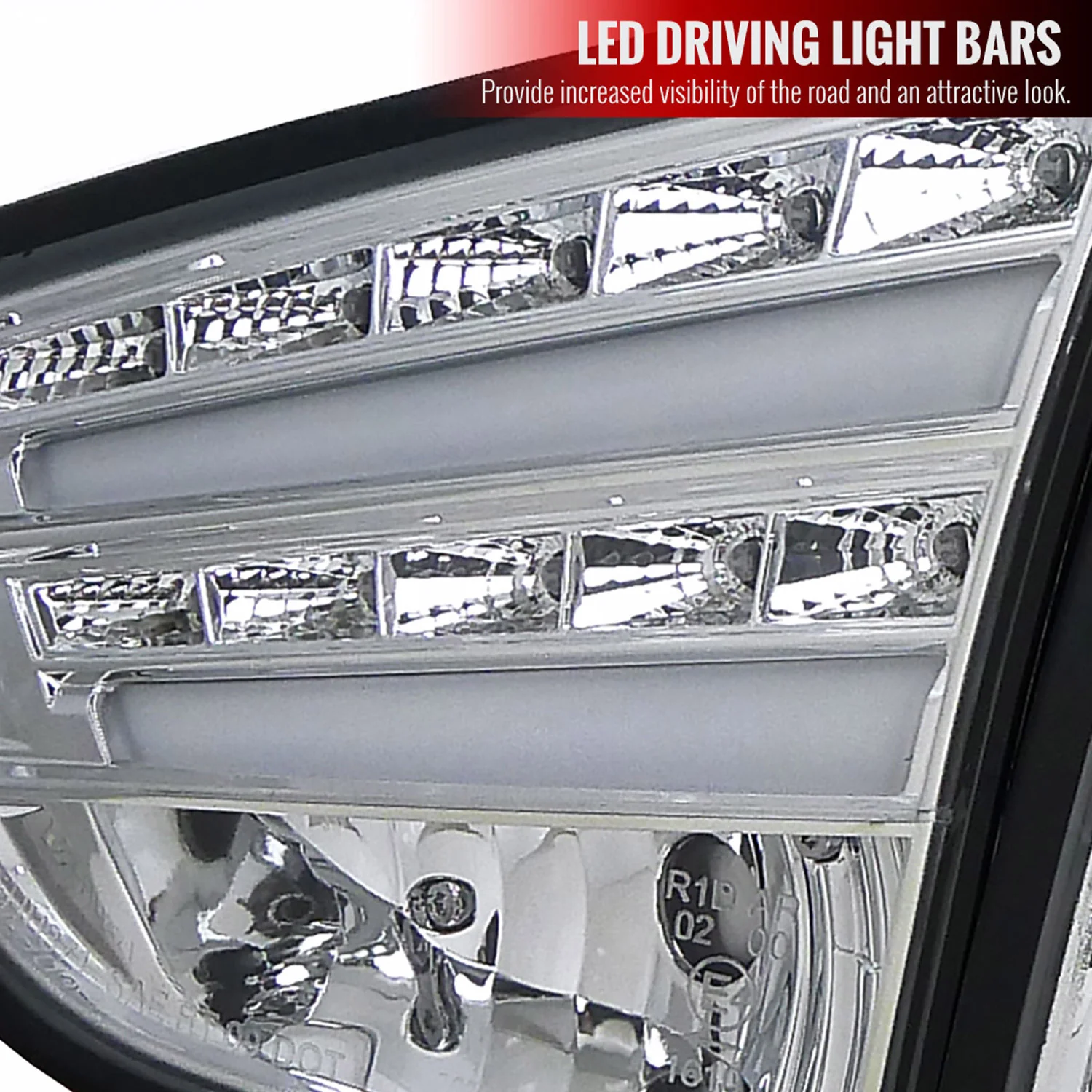 2010-2012 Hyundai Tucson LED Tail Lights Chrome Housing/Clear Lens - Image 3