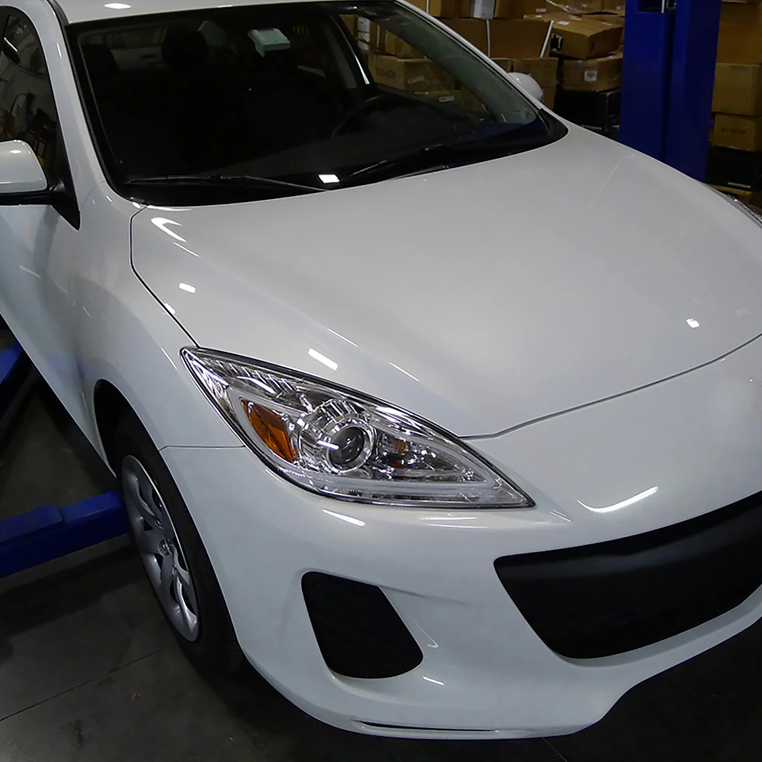 2010-2013 Mazda 3 Projector Headlights w/ LED Light Strip Chrome/Clear Lens - Image 9