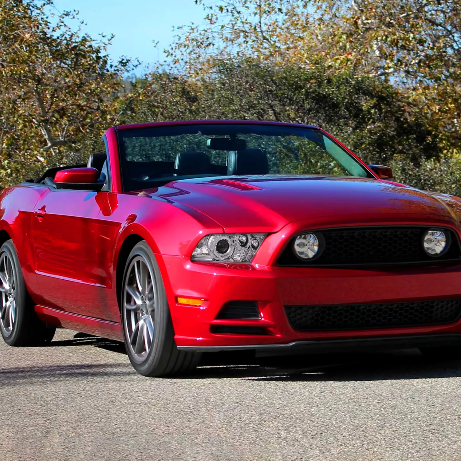 2010-2014 Ford Mustang Dual Halo Projector Headlights Chrome/Clear Lens - Image 10