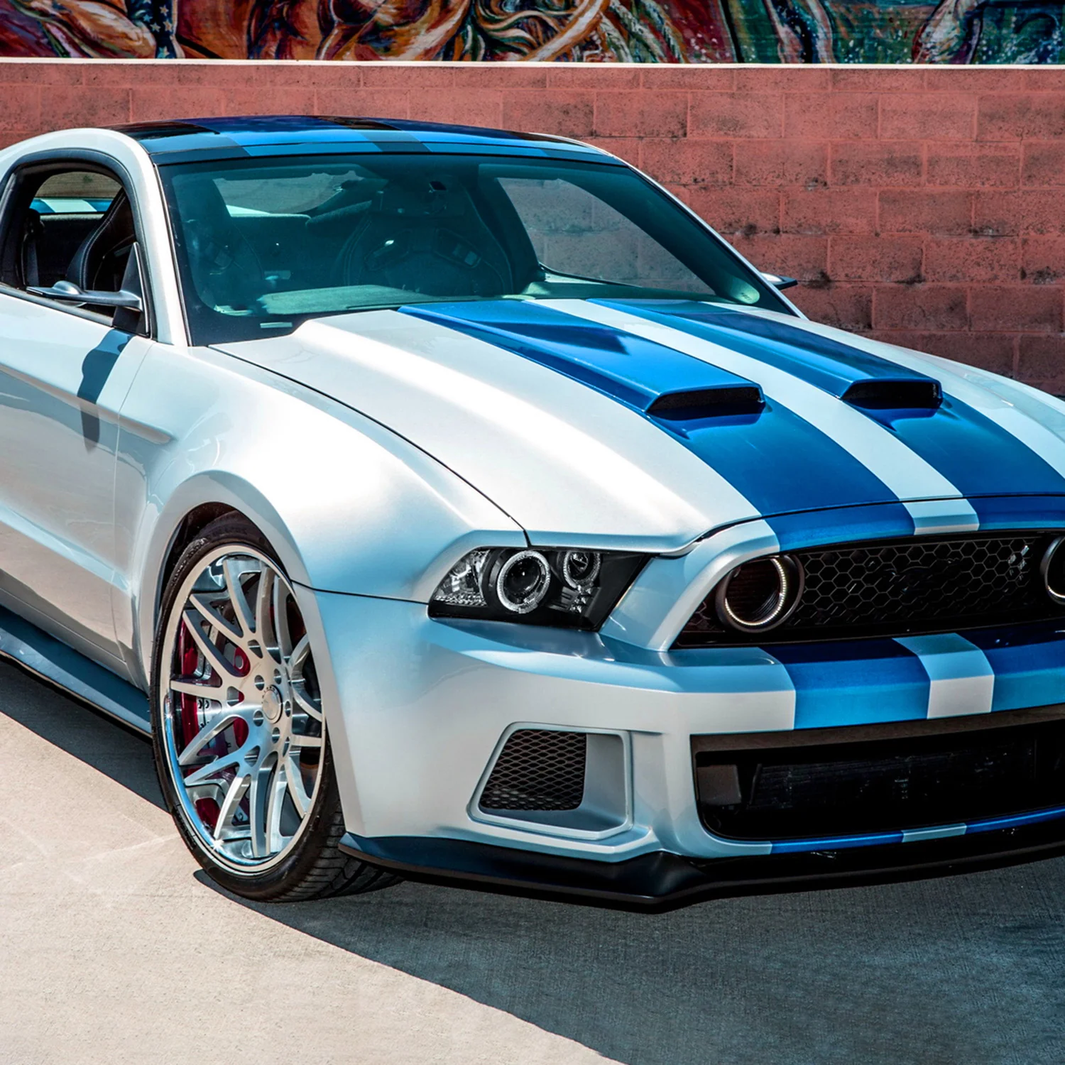 2010-2014 Ford Mustang Dual Halo Projector Headlights Matte Black/Clear Lens - Image 9