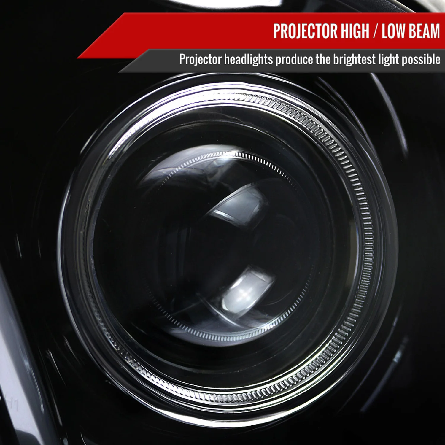 2010-2014 Ford Mustang LED Bar Projector Headlights Turn Signals Black - Image 4