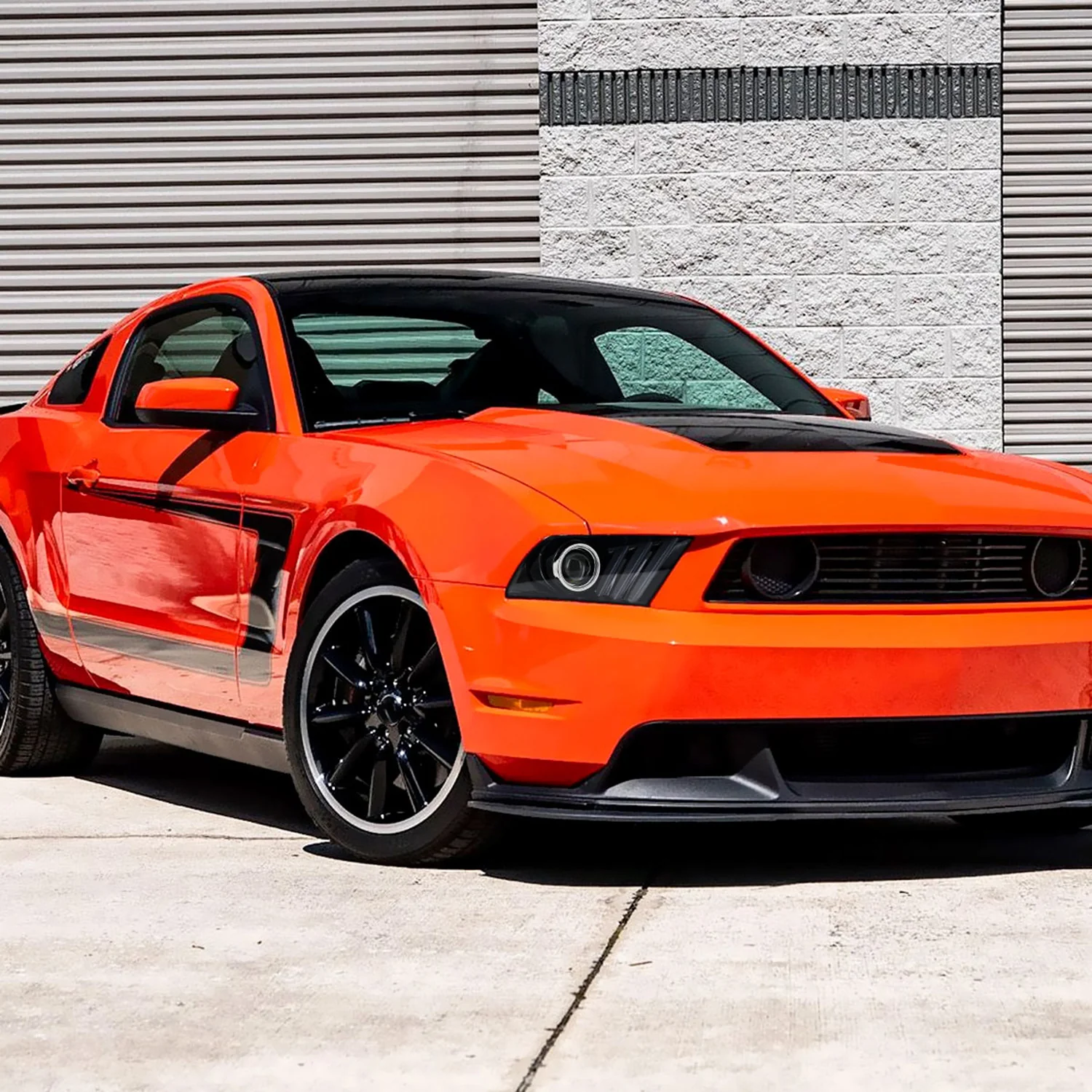 2010-2014 Ford Mustang LED Bar Projector Headlights Turn Signals Jet Black - Image 9