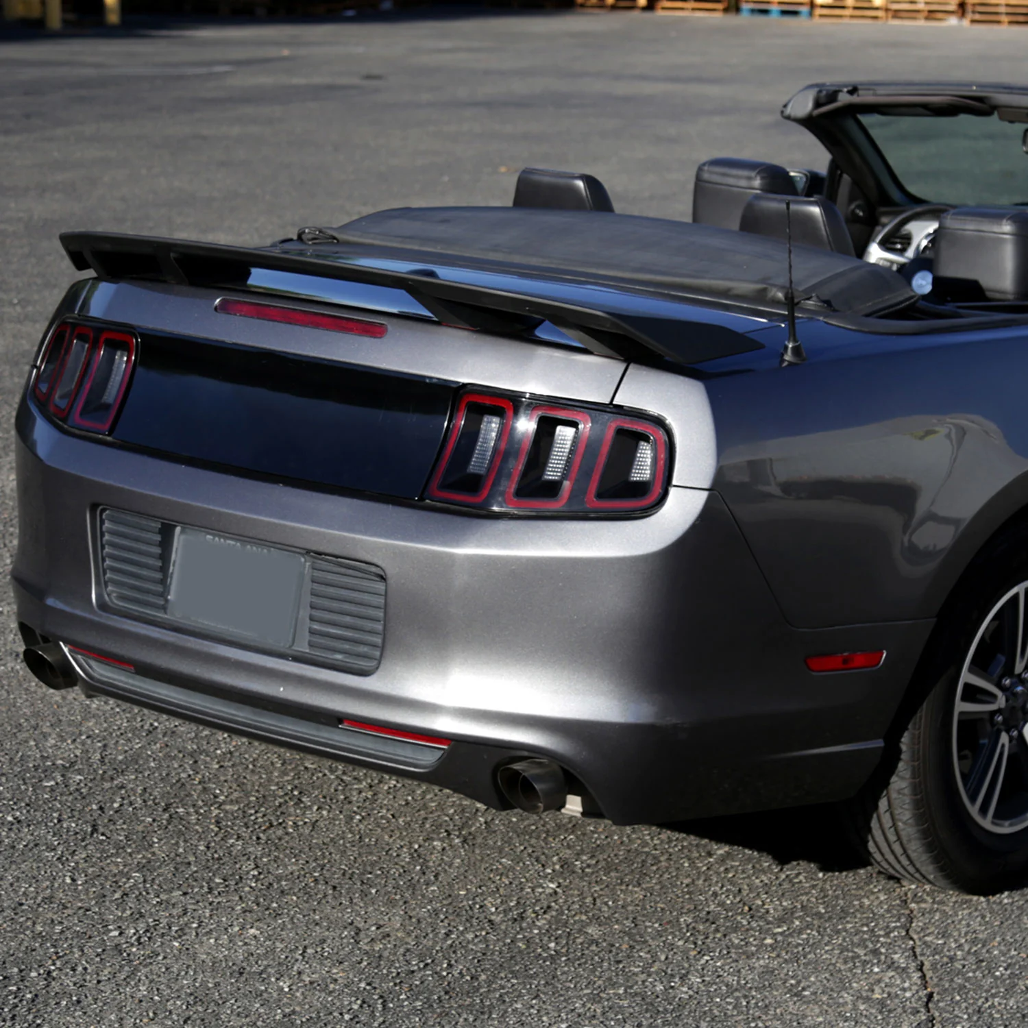 2010-2014 Ford Mustang Matte Black 4-Pedestal Style Rear Trunk Spoiler Wing - Image 10