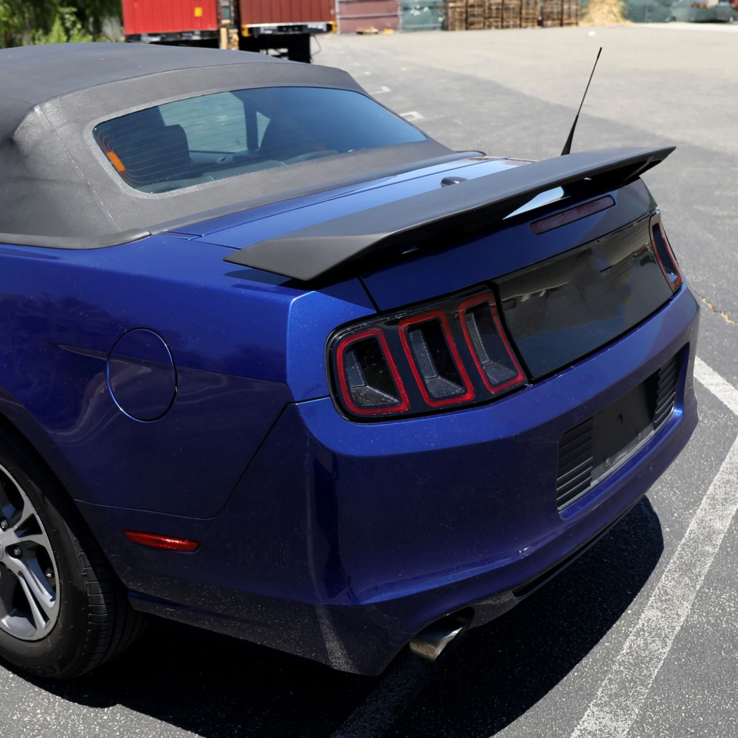 2010-2014 Ford Mustang Matte Black 4-Pedestal Style Rear Trunk Spoiler Wing - Image 9