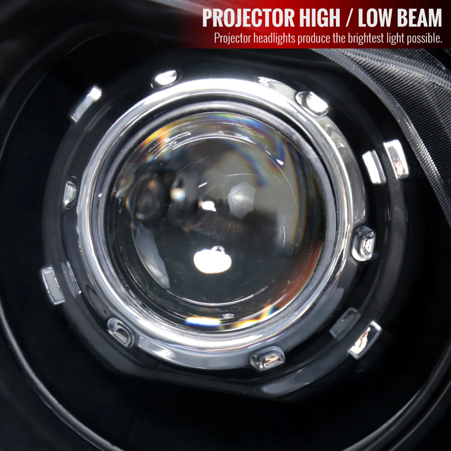 2010-2014 Ford Mustang Retrofit Style Projector Headlights Matte Black/Clear - Image 3
