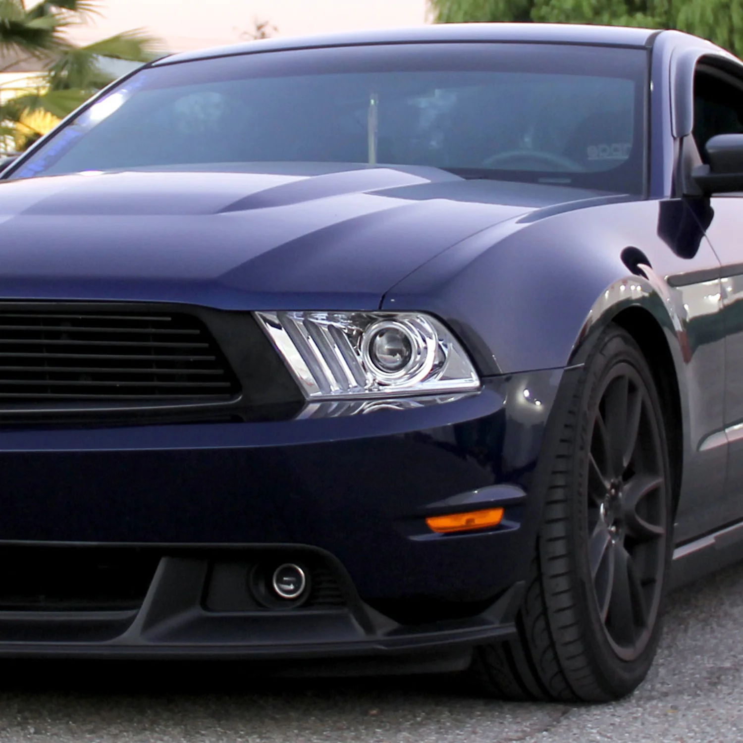 2010-2014 Ford Mustang Sequential LED Bar Projector Headlights Chrome/Clear - Image 9