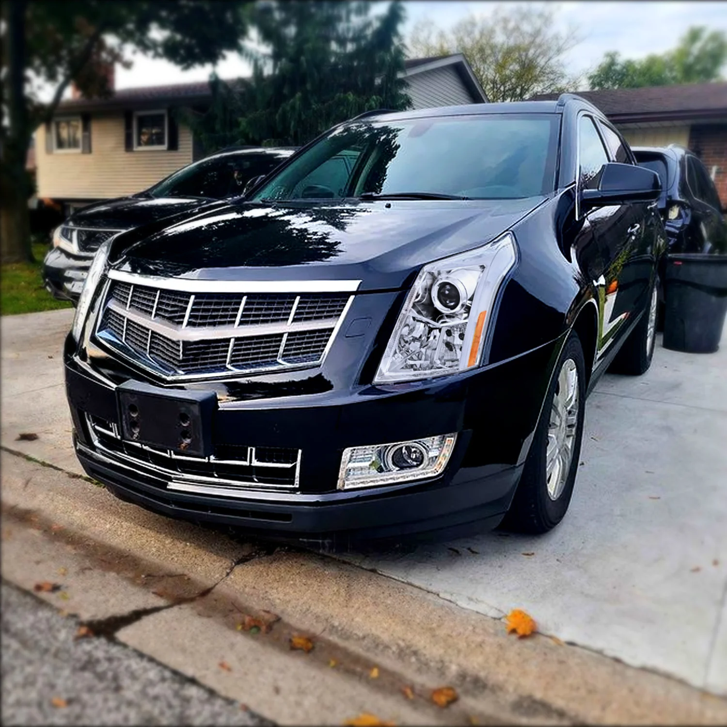 2010-2016 Cadillac SRX Projector Headlights Turn Signal LED Bar Chrome - Image 10