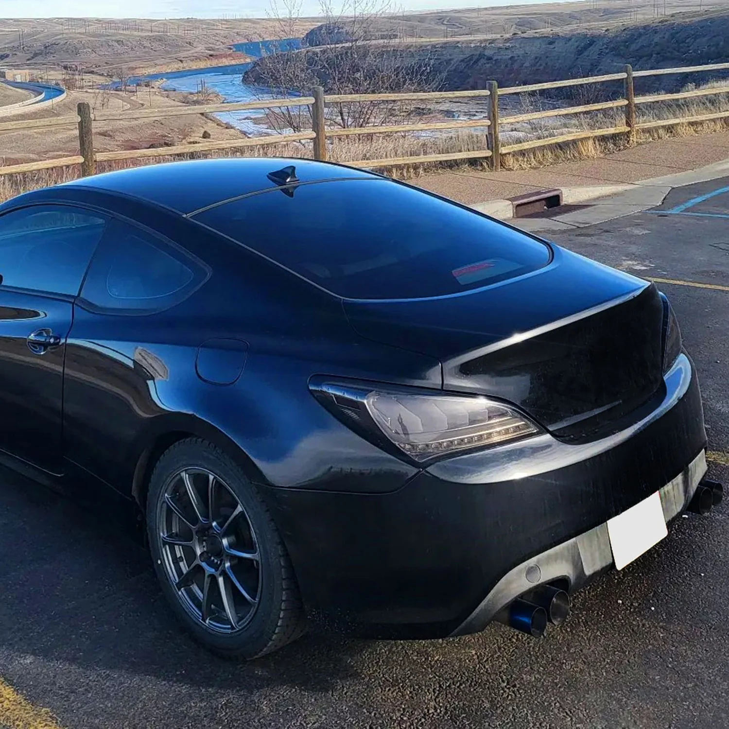 2010-2016 Hyundai Genesis Coupe White Bar LED Tail Lights Chrome/Smoke - Image 10
