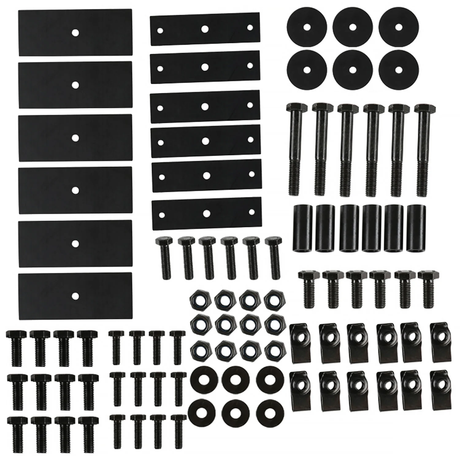 2010-2019 Ford Transit/Nissan NV Glossy Black Steel 3 Bar Roof Ladder Racks - Image 9
