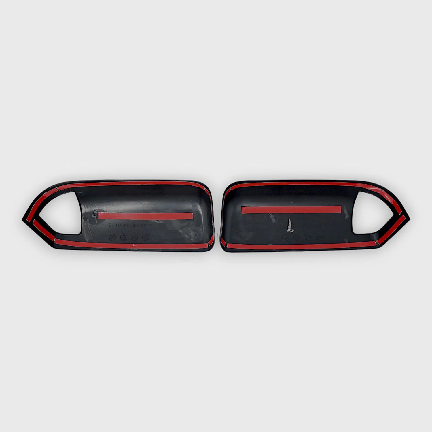 2010-2022 RAM RAM 2500/3500 Mirror Cover Caps Gloss Black 2Pcs ABS Plastic - Image 4