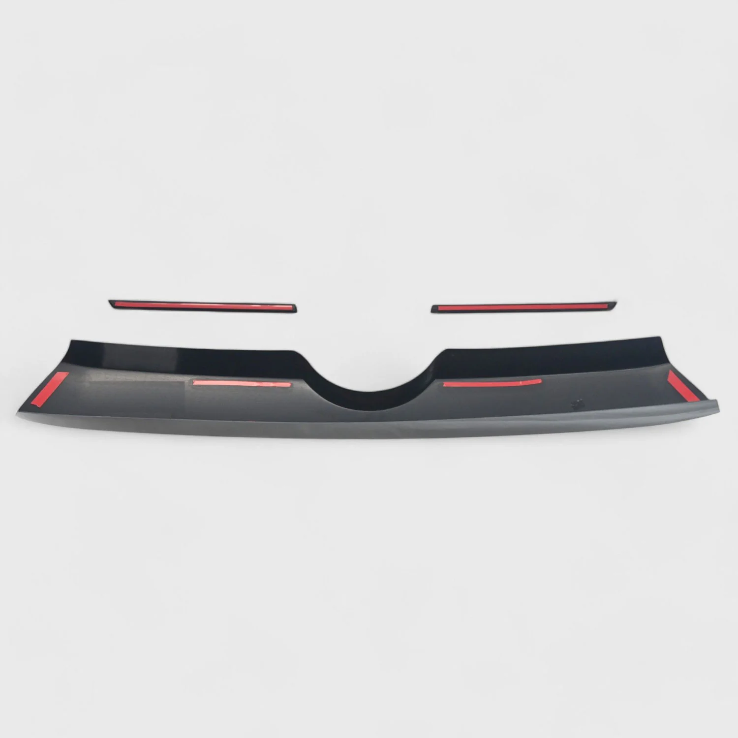 2010-2024 Toyota 4Runner Grille Overlay Gloss Black 3Pcs ABS Plastic - Image 3