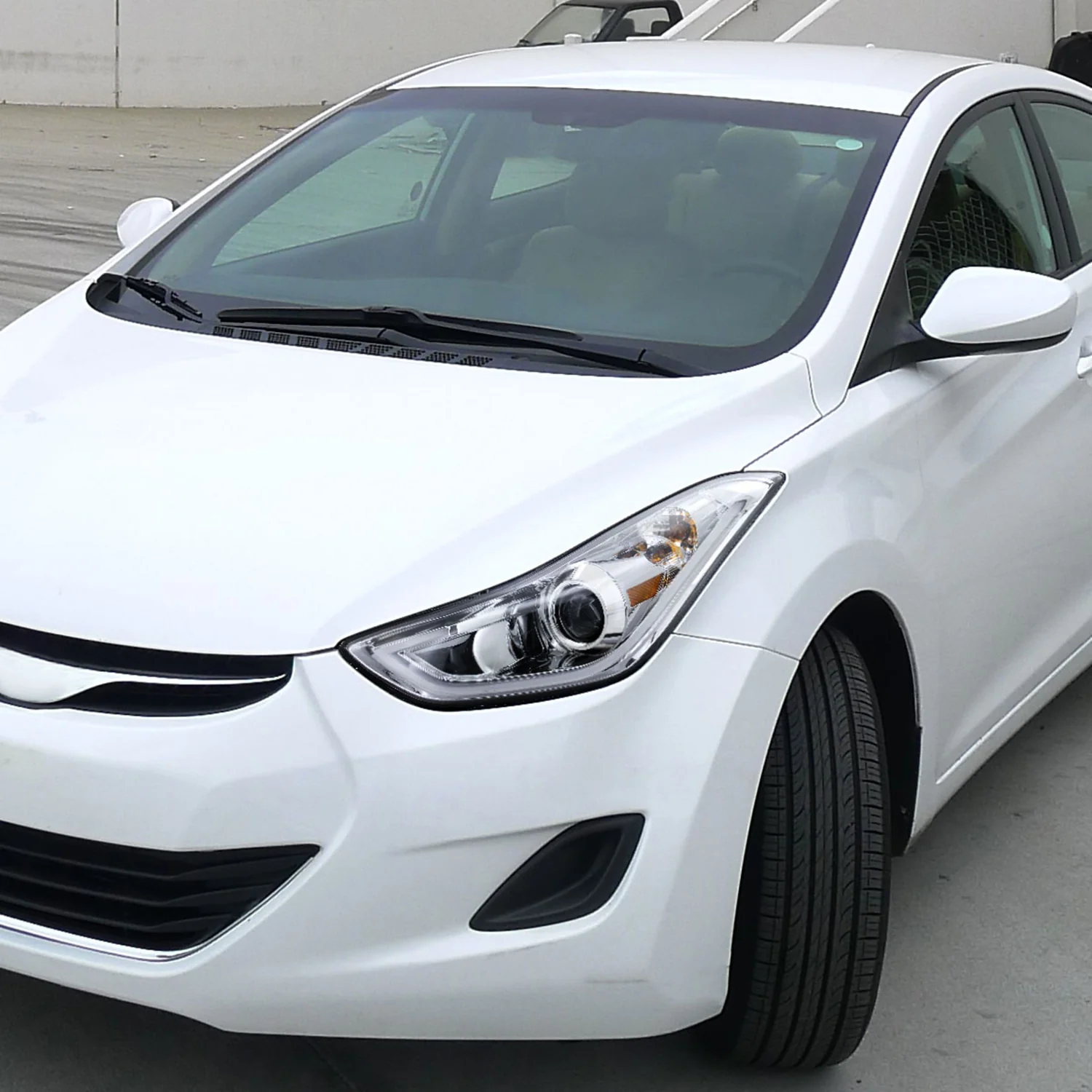 2011-2013 Hyundai Elantra LED Bar Projector Headlights Chrome/Clear Lens - Image 10