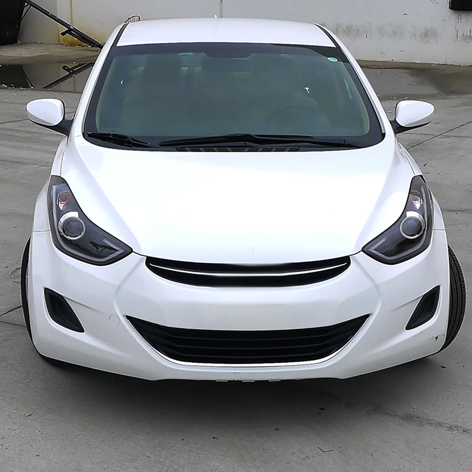 2011-2013 Hyundai Elantra LED Bar Projector Headlights Matte Black/Clear Lens - Image 10