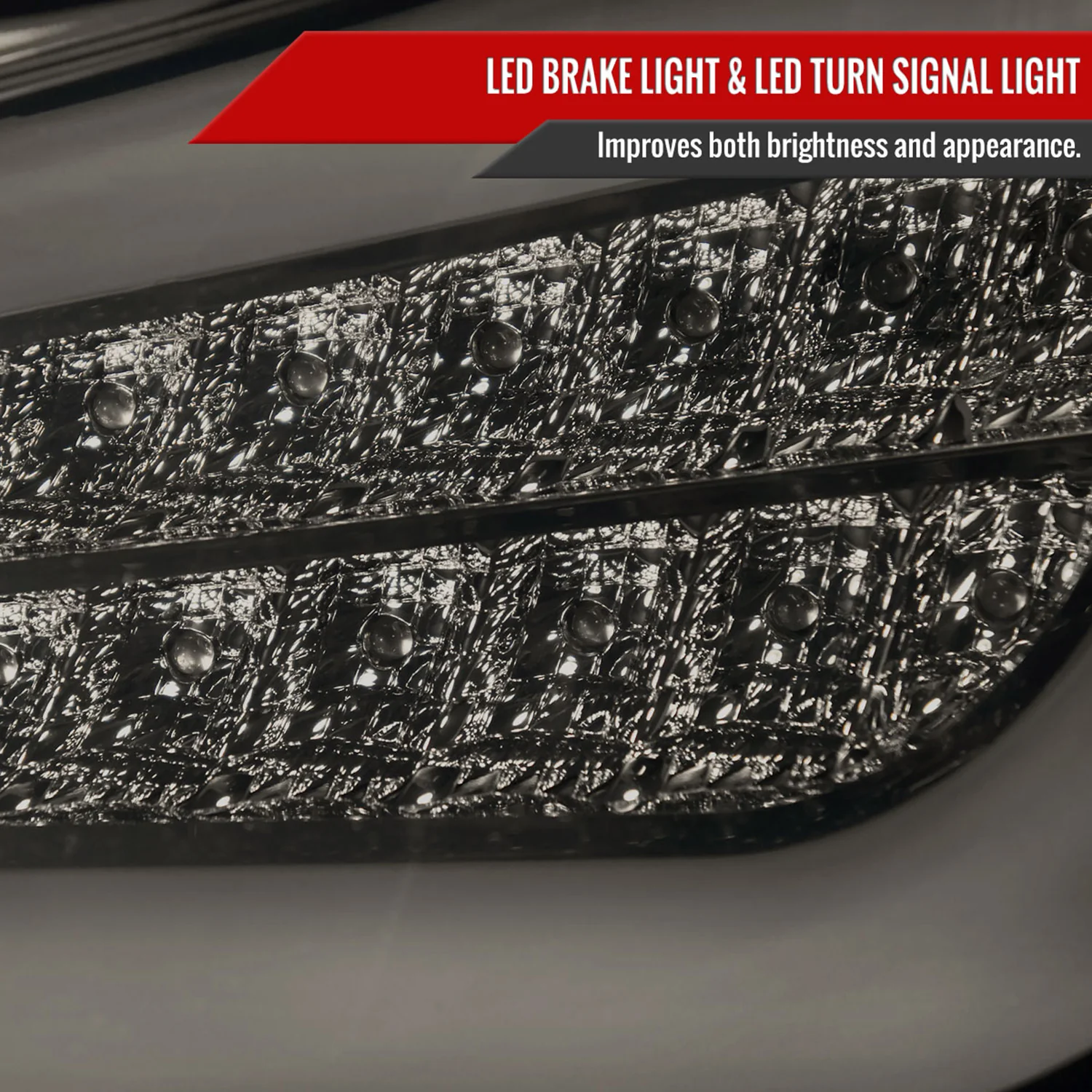 2011-2013 Scion tC LED Tail Lights Glossy Black Housing/Smoke Lens - Image 4