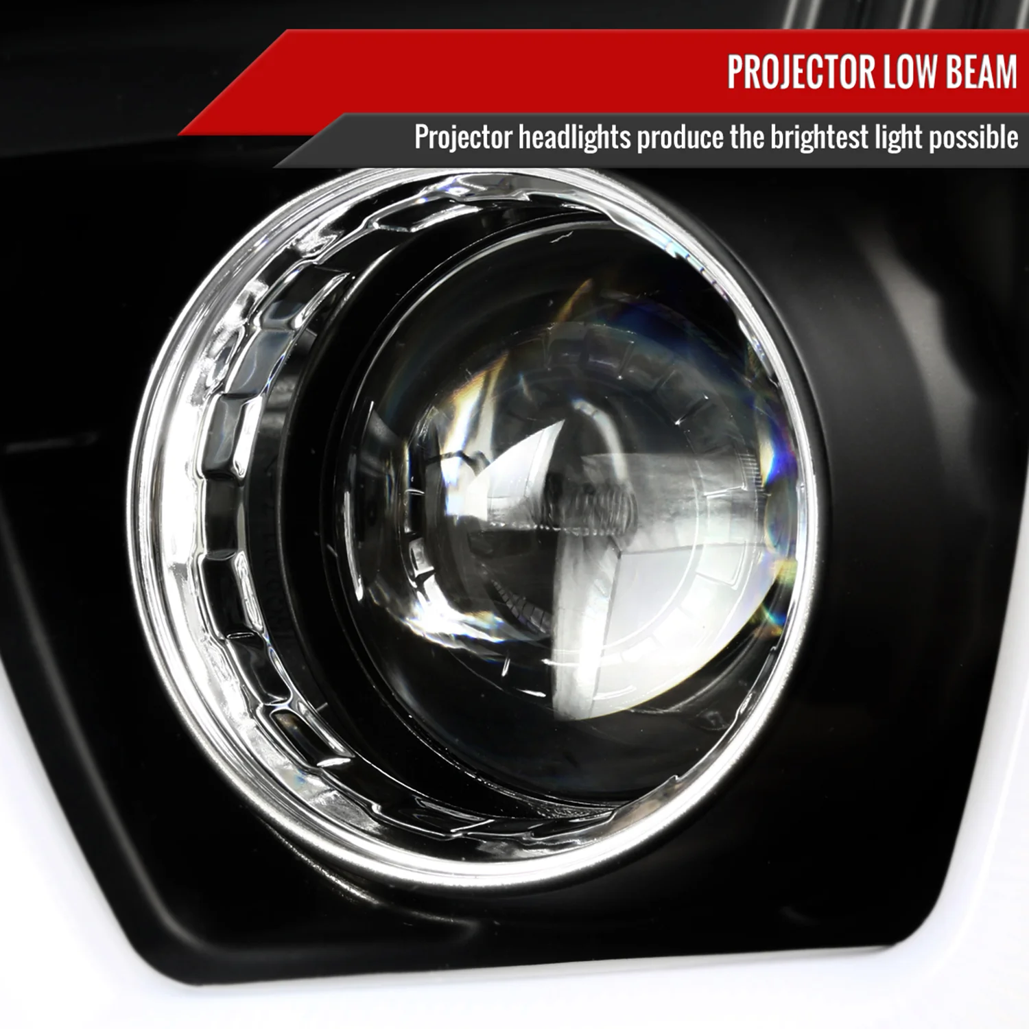 2011-2014 Dodge Charger Dual Halo Projector Headlights Matte Black/Clear Lens - Image 2