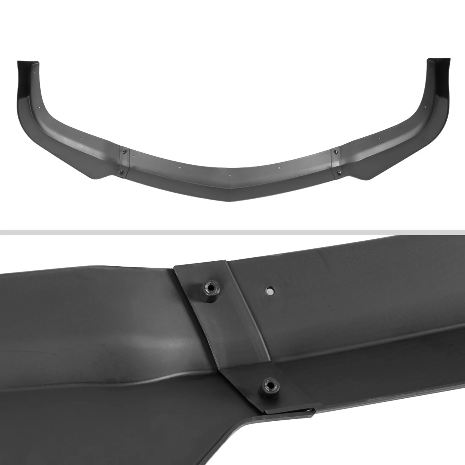 2011-2014 Dodge Charger SRT8 Glossy Black 3PC Front Bumper Lip Splitter Kit - Image 6