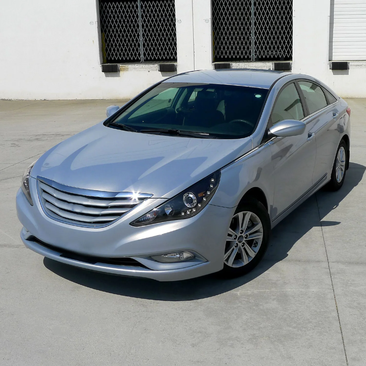 2011-2014 Hyundai Sonata Projector Headlights SMD LED Light Strip Matt Black - Image 9