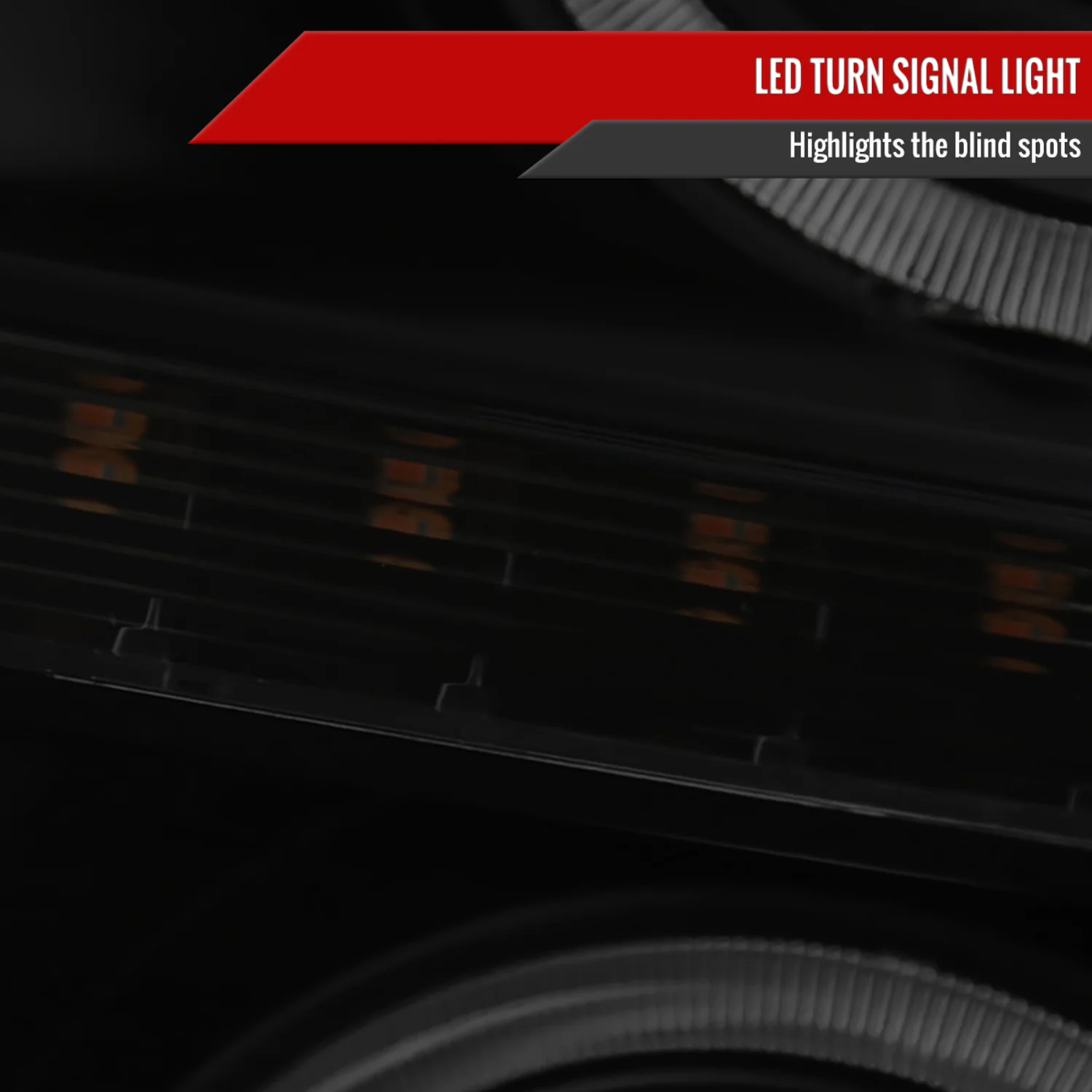 2011-2016 F-250 F-350 F-450 F-550 Dual Halo Headlights LED Signal Lights Smoke - Image 5