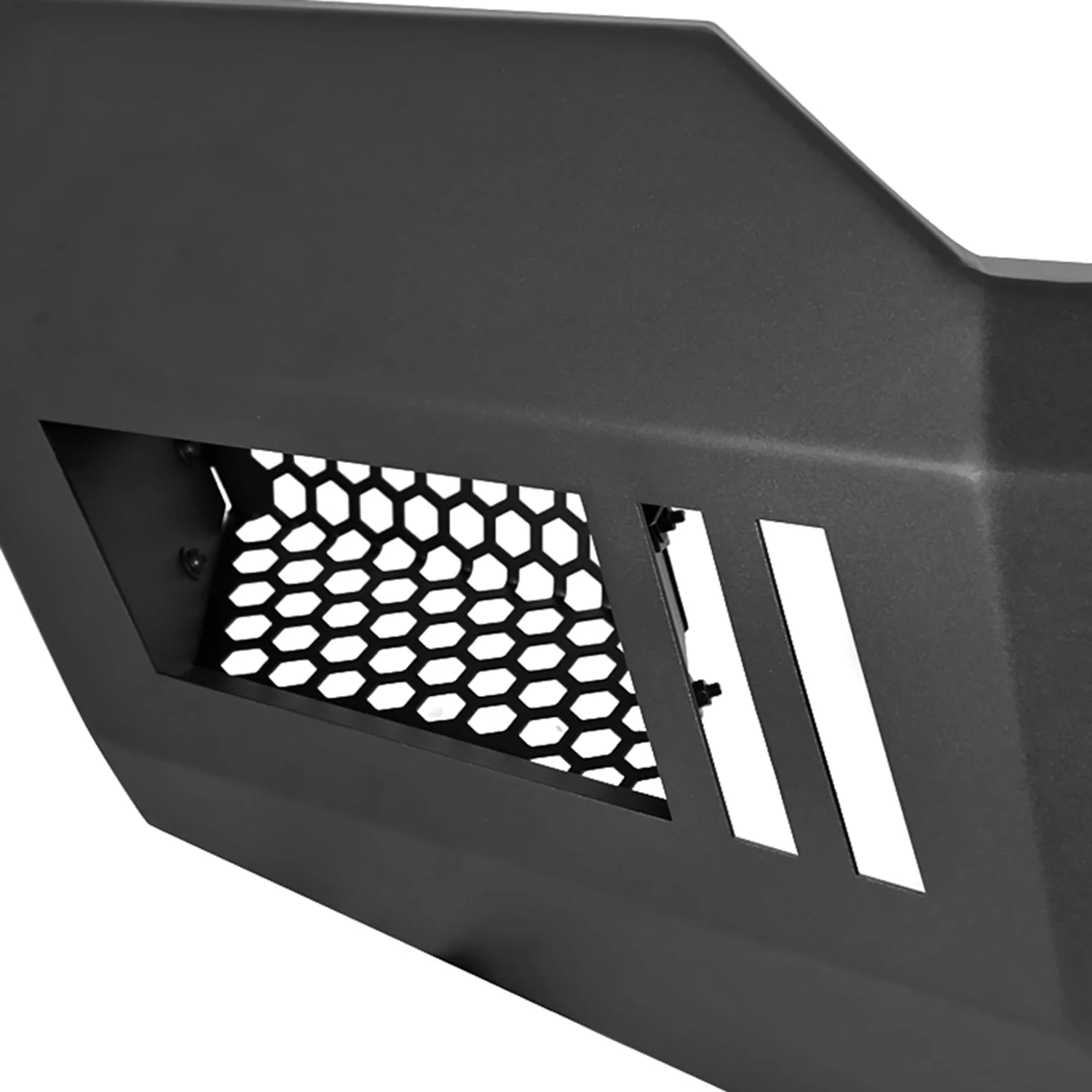 2011-2016 Ford F-150/F-250 Black Heavy Duty Steel Front Bumper LED Light Ports - Image 3
