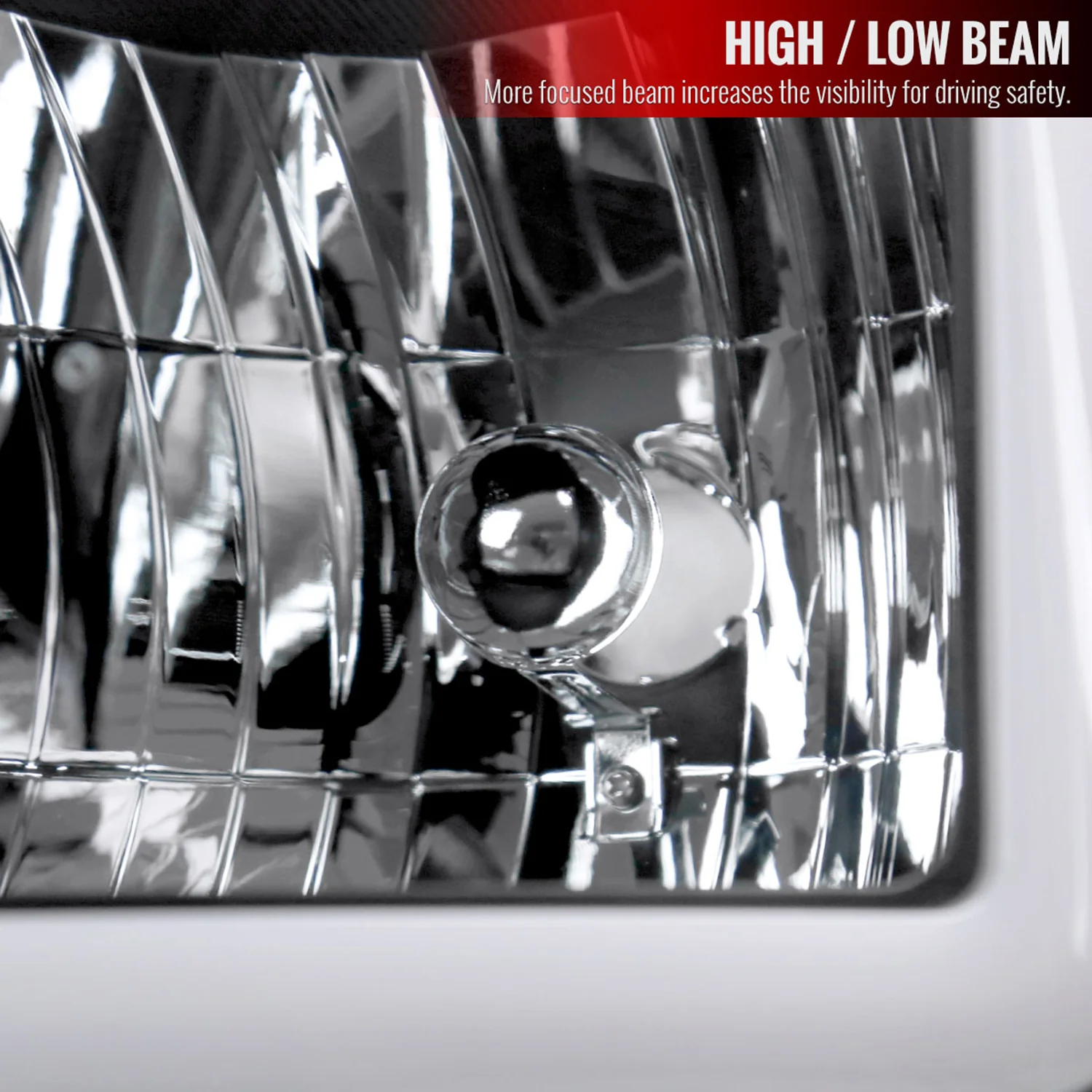 2011-2016 Ford F-250/350/450/550 Super Duty LED CBar Factory Headlights Black - Image 3