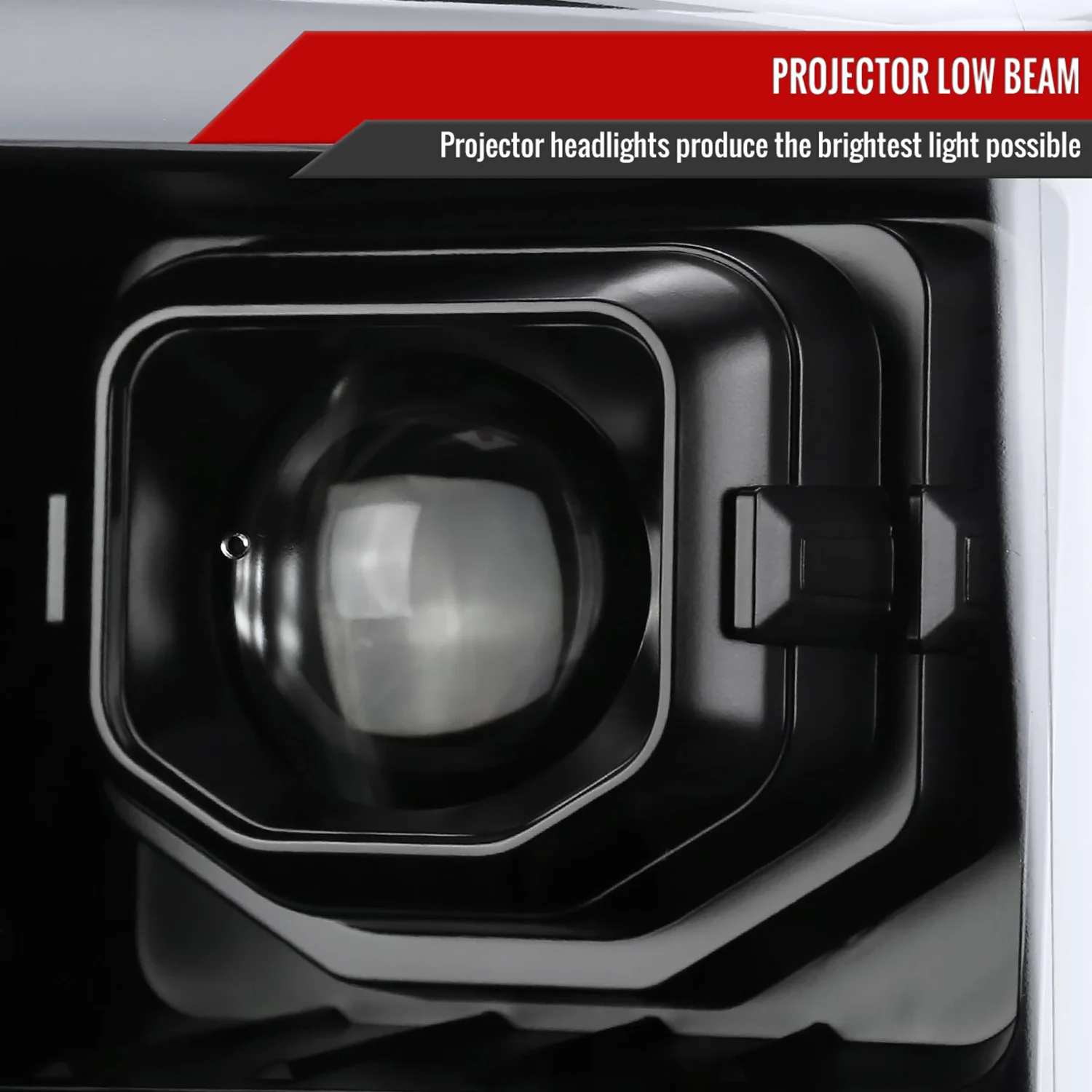 2011-2016 Ford F-250 F-350 F-450 F-550 LED CBar Projector Headlights Black - Image 4